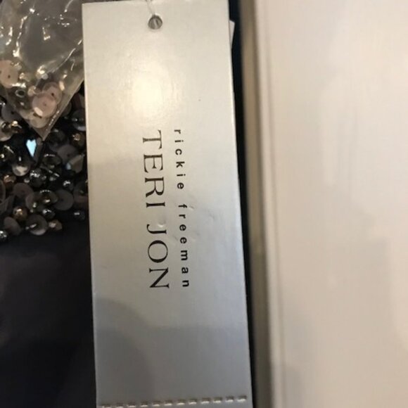 Rickie Freeman Floor Length Hand-Beaded Gown - Picture 7 of 9